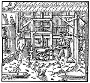 Stamp for breaking copper cupellation cakes for further refining, 1556 Stamp for breaking copper cupellation cakes for further refining, 1556