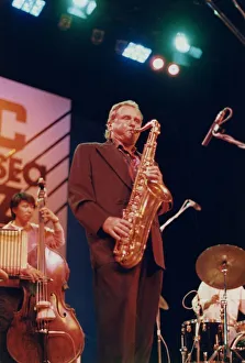 Saxaphone Player Prints: Stan Getz, North Sea Jazz Festival, The Hague, Holland, 1988. Creator: Brian Foskett