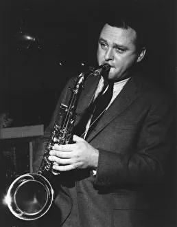 Saxaphone Player Prints: Stan Getz, Ronnie Scotts, Gerrard Street, London, 1964. Creator: Brian Foskett