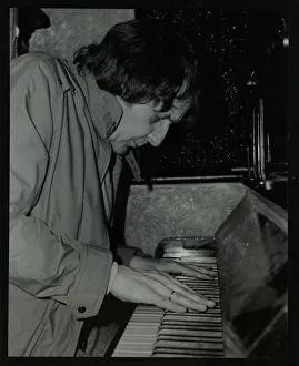 Bell Inn Prints: Stan Tracey playing the piano at The Bell, Codicote, Hertfordshire, 2 February 1986