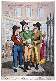 Pickpocket Prints: How to stand at ease, or a lesson for the Volunteer Gazers, 1804
