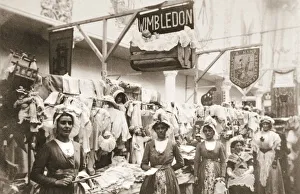 Womens Liberation Prints: Stand of the Wimbledon branch of the Womens Social and Political Union (WSPU)