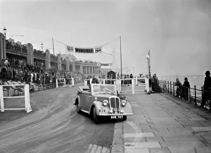 Finishing Line Prints: Standard Avon Twelve competing in the Blackpool Rally, 1936. Artist: Bill Brunell
