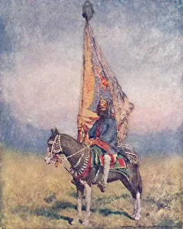 Gujarat Prints: A Standard-bearer of Cutch, 1903. Artist: Mortimer L Menpes
