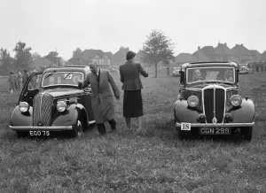 Standard Flying Ten and Standard Ten at the Standard Car Owners Club Gymkhana, 8 May 1938