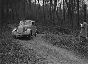 Chilterns Prints: Standard Nine of J Buckman at the Standard Car Owners Club Southern Counties Trial, 1938