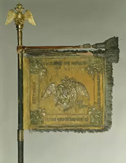 Standard of the Life Guard Horse Grenadier Regiment, 1838. Artist: Flags, Banners and Standards