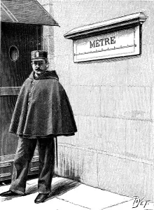 Gendarme Prints: Standard Metre in the Petit Luxembourg, Paris, 1904