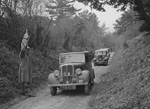 Standard 9 Prints: Two Standards competing in a Standard Car Club trial, late 1930s. Artist: Bill Brunell