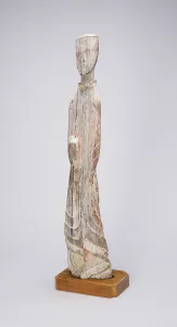 Grave Goods Collection: Standing Attendant (Tomb Figurine), Eastern Zhou dynasty, Warring States period