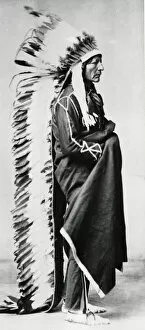 Dakota Gallery: Standing Bear, Chief of the Dakota Sioux, North American Plains Indians, c1885-c1890