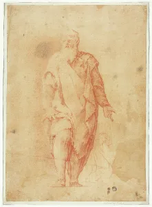 Lucca Giordano Prints: Standing Bearded Man, n.d. Creator: Luca Giordano