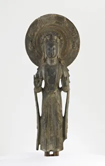 Sui Dynasty Prints: Standing Bodhisattva, Early Sui dynasty, 581-600. Creator: Unknown