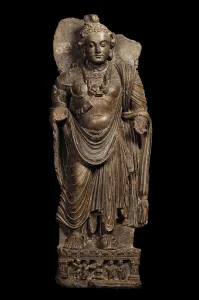 Buddhist Tantras Collection: Standing Bodhisattva Maitreya, 3rd-4th cent