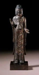 Mudra Prints: Standing Buddha, 9th-early 10th century. Creator: Unknown