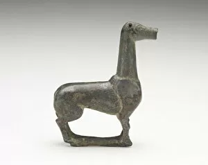 Republic Of China Gallery: A standing deer, Han dynasty, 206 BCE-220 CE. Creator: Unknown