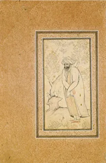 Dervish Prints: A Standing Dervish. Artist: Muhammad Muhsin (active Mid of 17th cen. )
