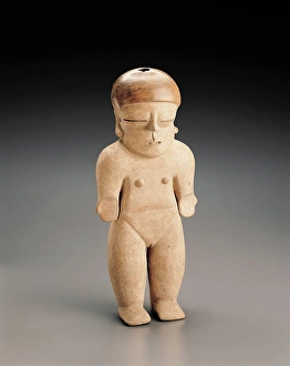 Standing female figure, 300 BCE-500 CE. Creator: Unknown