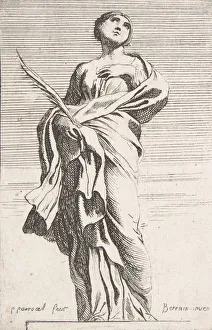 Parrocel Prints: Standing Female Figure, ca. 1739-40. ca. 1739-40. Creator: Pierre Ignace Parrocel