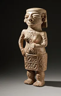 Standing Female Figure with Earspools (image 4 of 5), between 800 and 1000. Creator: Unknown