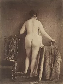 [Standing Female Nude], ca. 1853. Creator: Julien Vallou de Villeneuve