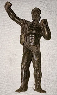 Pelt Prints: Standing Figure of Hercules, 1700 / 25. Creator: Unknown