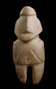 Mesoamerica Prints: Standing Male Figure, 500 B.C.-A.D. 1000. Creator: Unknown