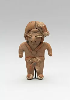 Standing Male Figurine Wearing a Necklace and Breechcloth, 500 / 300 B.C. Creator: Unknown