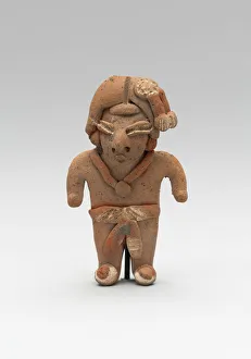 Standing Male Figurine Wearing a Necklace and Breechcloth, 500/300 B.C. Creator: Unknown Standing Male Figurine Wearing a Necklace and Breechcloth, 500/300 B.C. Creator: Unknown