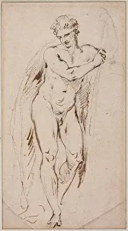 Standing Male Nude, between 1827 and 1875. Creator: Jean-Baptiste Carpeaux