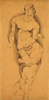 Cubism Gallery: Standing Male Nude, c. 1909. Creator: Elie Nadelman