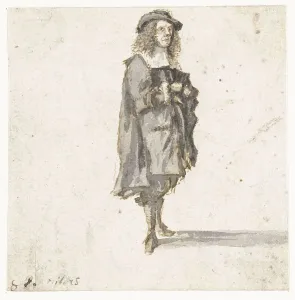 Gilles Neyts Prints: Standing man, 1633-1687. Creator: Gillis Neyts