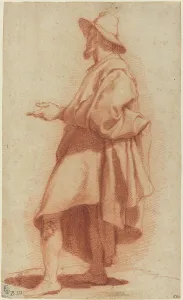 Standing Man Wearing a Cloak and Hat, c. 1602. Creator: Matteo Rosselli