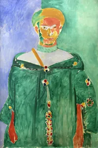 Henri Mile Benot Prints: Standing Moroccan in Green (Standing Riffian)