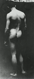 Thomas Eakins Gallery: Standing Nude (Samuel Murray), c. 1890-1892. Creator: Thomas Eakins