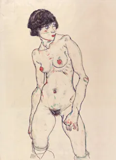 Standing Nude with Stockings
