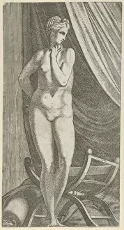 Davent Leon Collection: Standing Nude Woman, 1540-56. Creator: Leon Davent