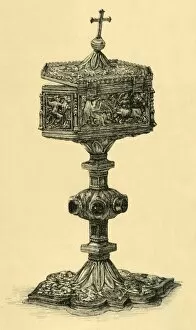 Cloisonne Gallery: Standing pyx, c1490-1520, (1881). Creator: Thomas Riley