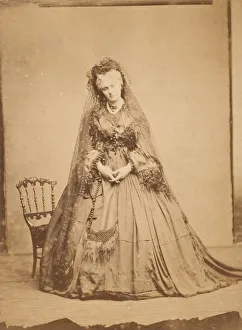 [Standing with a Rosary], 1861-67. Creator: Pierre-Louis Pierson