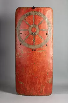 Bullet Holes Gallery: Standing Shield, German, Erfurt, possibly early 14th century. Creator: Unknown
