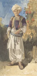 William James Muller Prints: Standing Turkish Youth, 1844. Creator: William James Muller