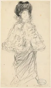 Standing Woman, c. 1900. Creator: Charles Paul Renouard (French, 1845-1924)