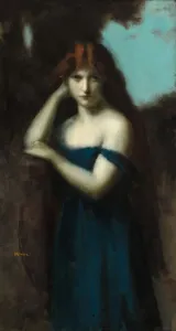 Jean Jacques Prints: Standing Woman, c. 1903. Creator: Jean Jacques Henner