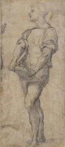 Standing youth holding a book, ca 1515. Artist: Andrea del Sarto (1486-1531) Standing youth holding a book, ca 1515. Artist: Andrea del Sarto (1486-1531)