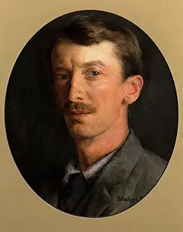 Portraits Prints: Stanhope Alexander Forbes, Self Portrait, 1891. Creator: Stanhope A Forbes