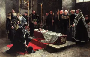 Funeral Prints: Stanislaw Oswiecim at the Dead Body of Anna Oswiecimowna
