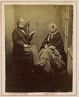Notebook Prints: Stanley Percival, Esquire and wife, about 1860-1875. Creator: Unknown