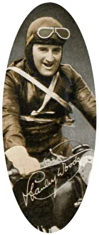 Motor Race Prints: Stanley Woods (1903-1993), Irish motor cycle racer, 1935