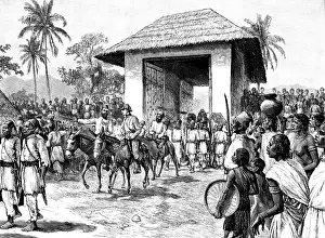 Henry Stanley Prints: Stanley's Emin Pasha Relief Expedition: entry of Emin Pasha and Mr