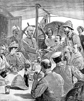 Zanzibar Tanzania Prints: Stanley's Expedition: presentation of the order of Zanzibar